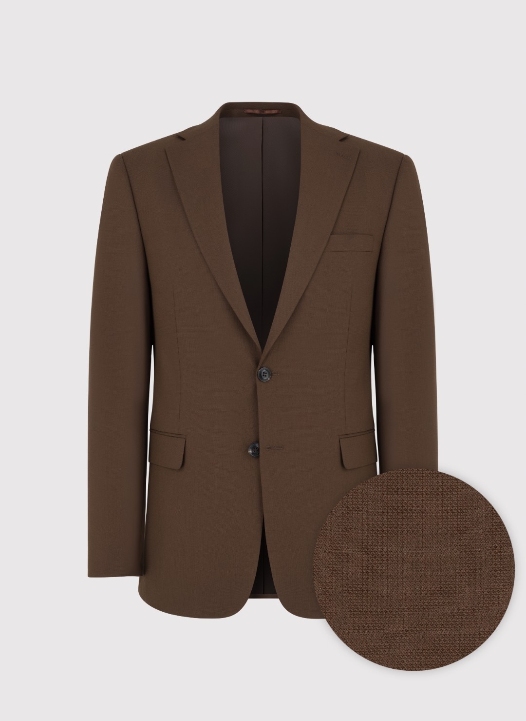 Hnědá sako obleková bunda Slim Fit Pako Lorente vel