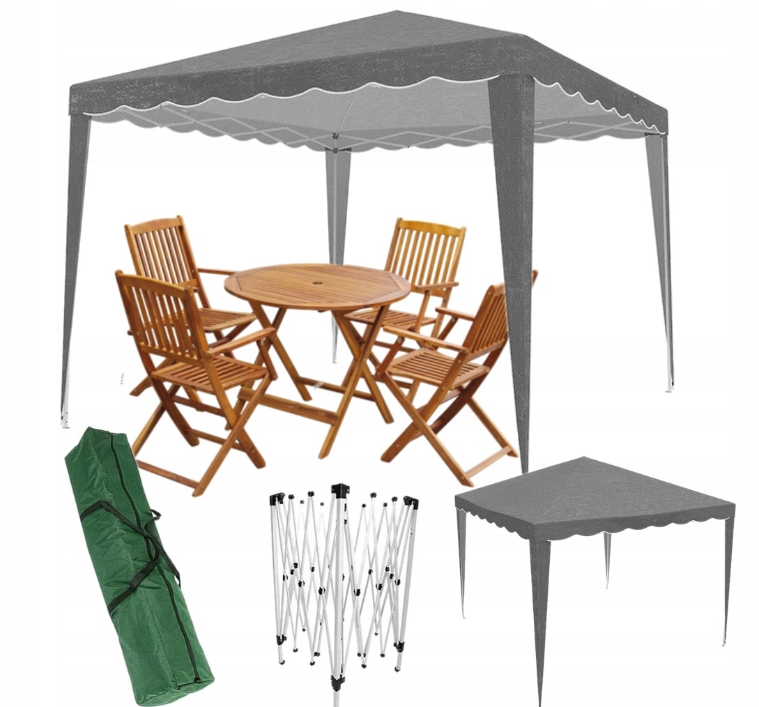 Záhradný pavilónový obchodný altánok na párty 3x3 m Automatický rošt