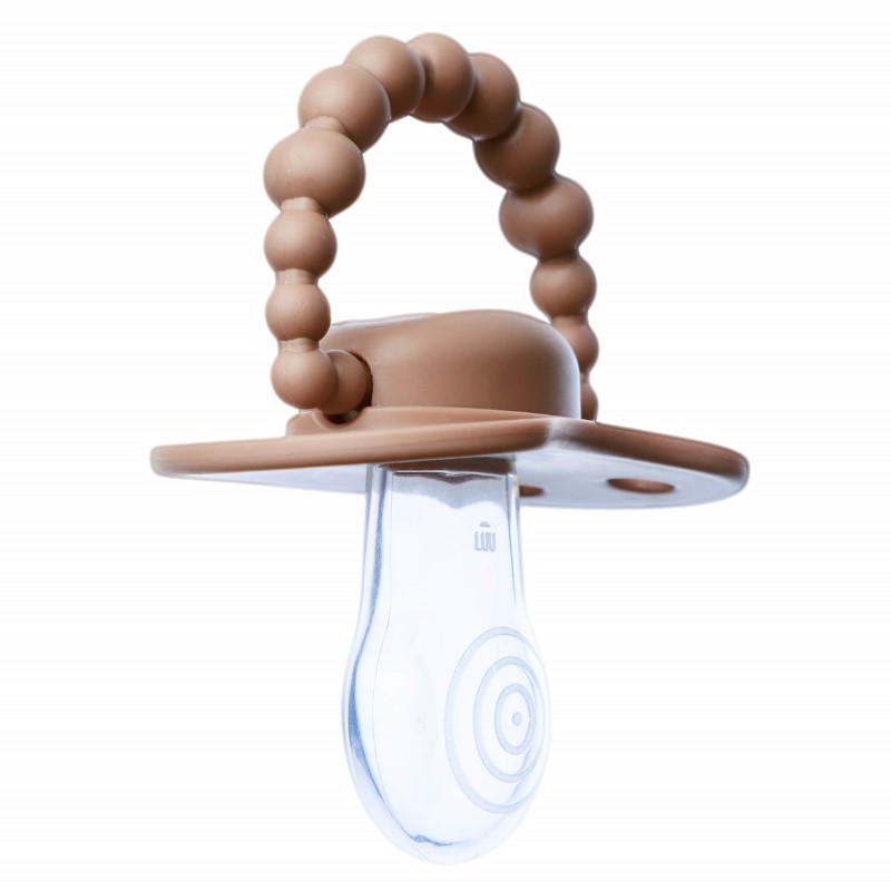 LUU - Smoczek pozycjonujący (6m+), milkhazelnut Kolor odcienie brązu i beżu