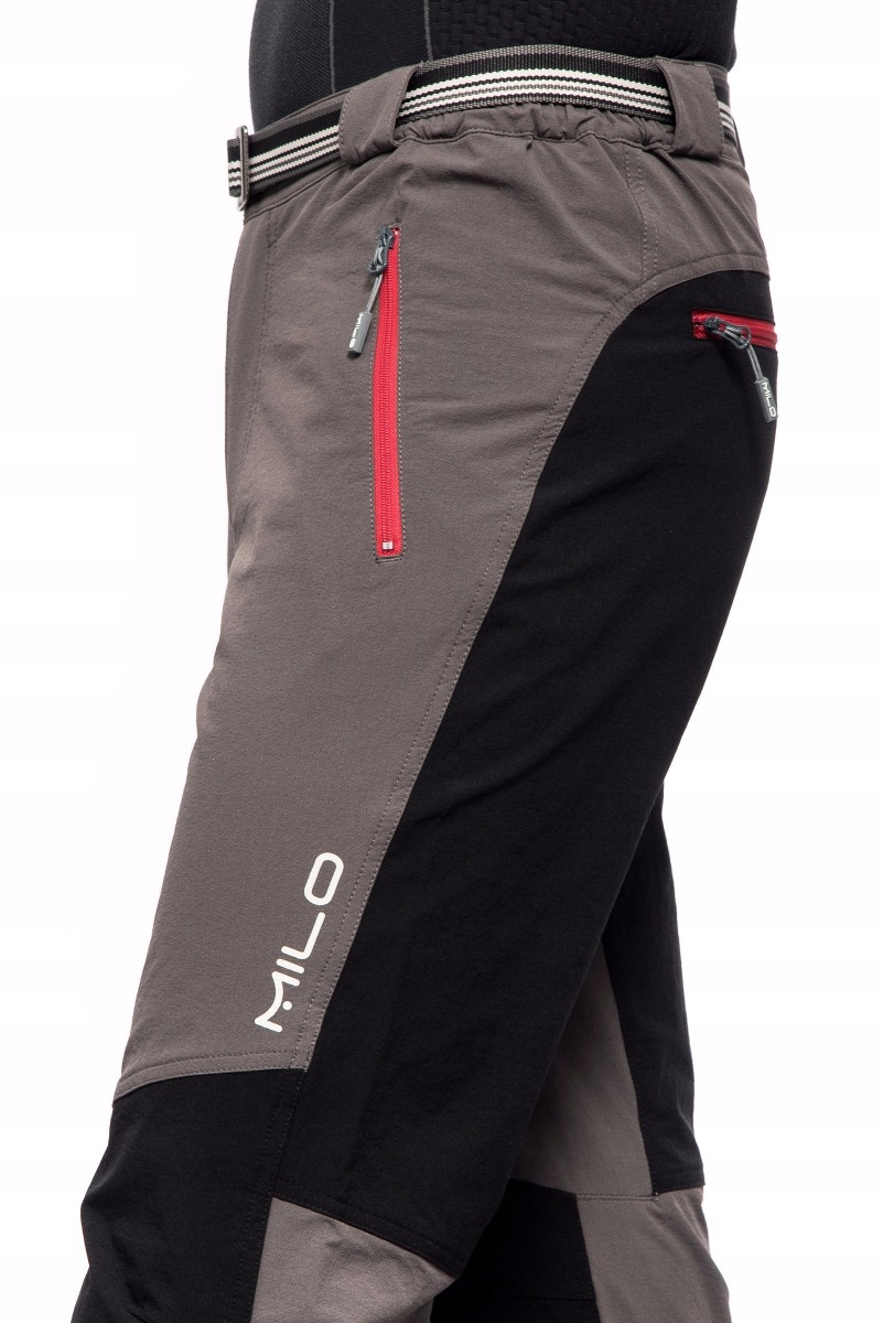 Spodnie Trekkingowe Softshellowe Vino - Grey - Red L Rozmiar L