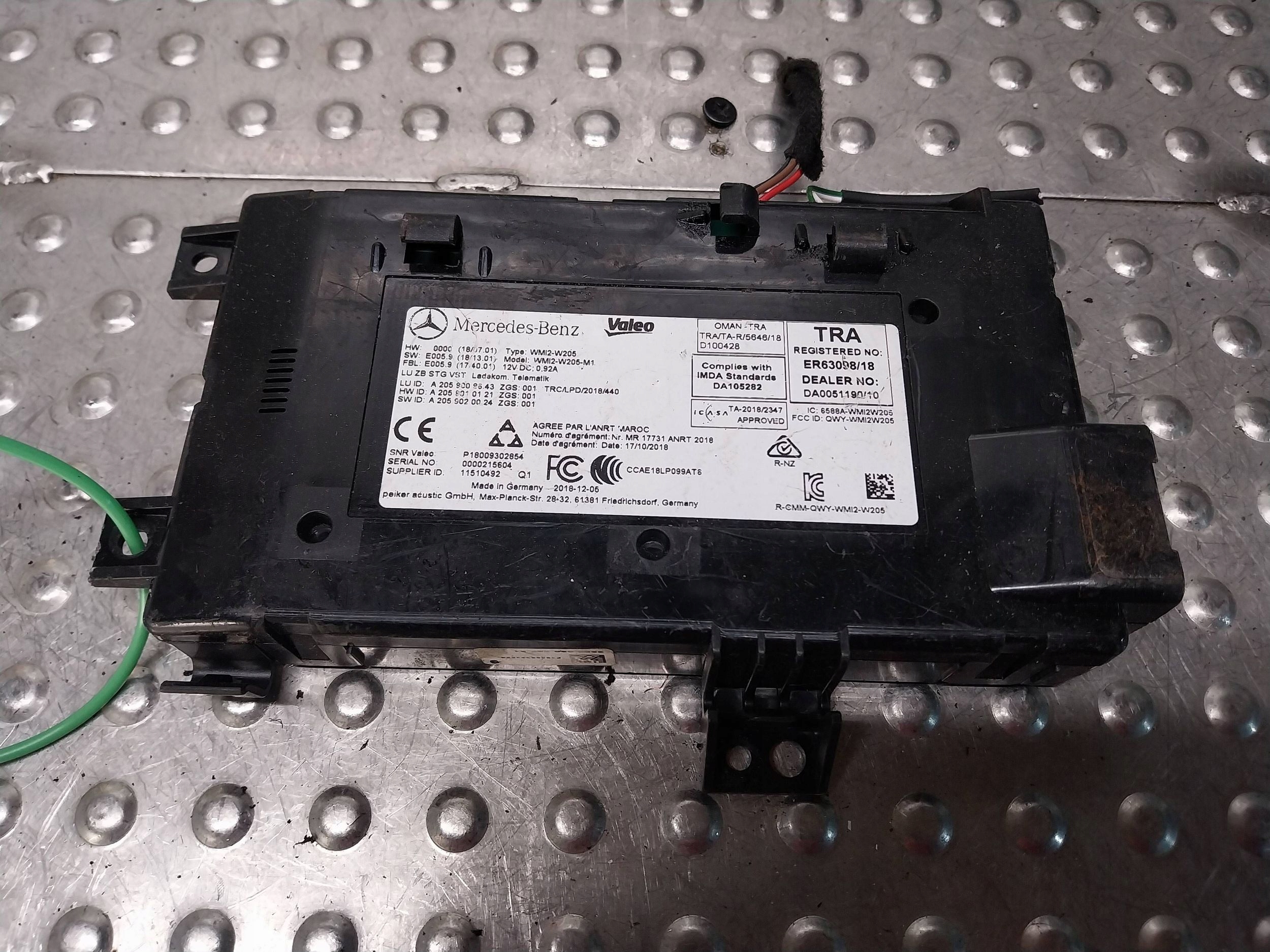 Bedienteil Regulations- links Sitze A2059009543 MERCEDES E-KLASA W213