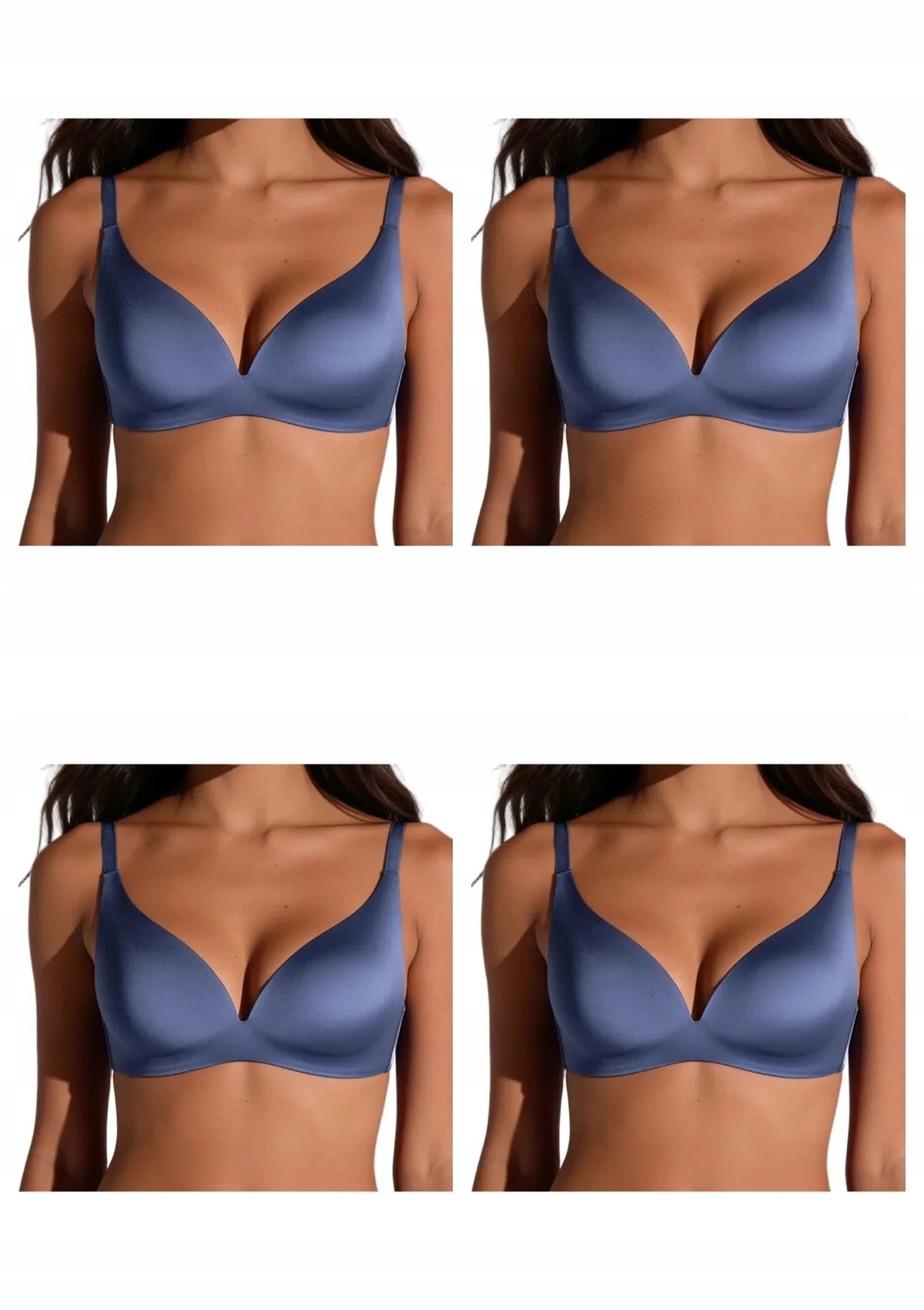 Lormar One vyztužená podprsenka z mikrovlákna 4 ks jeans 75B
