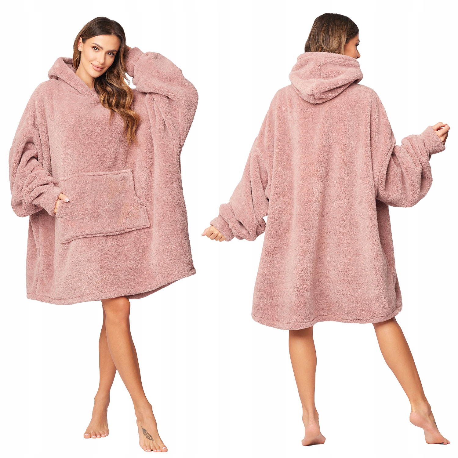 Mikinová Deka Vivisence 5028 deka Tlustá Mikina S Kapucí oversize Župan