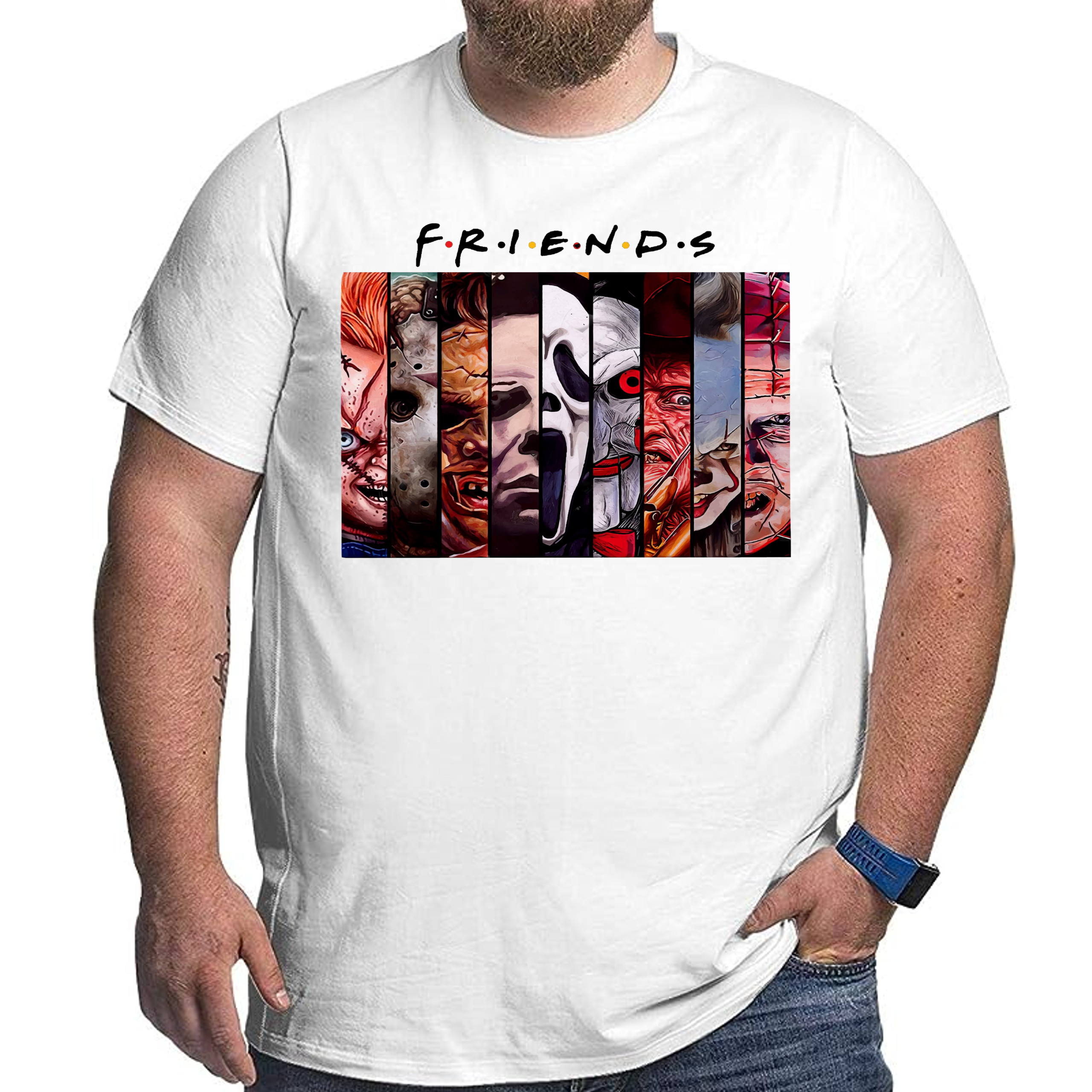 3320 Friends Tričko Halloween Horor Výkřik 5XL