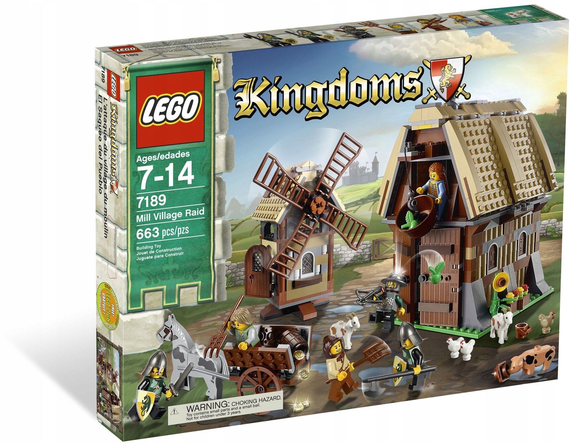 Lego Kingdoms 7189 Nájezd na vesnici s mlýnem Nové