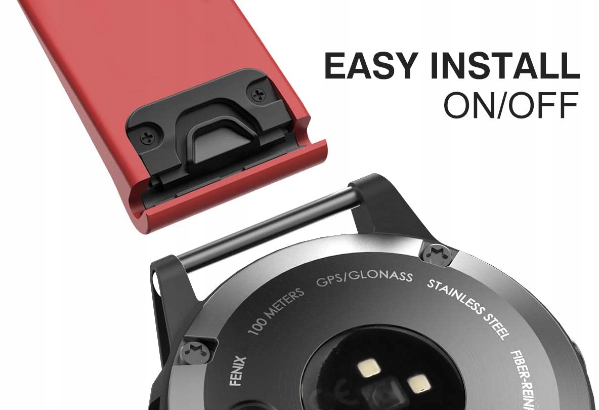 BORDOWY Pasek Garmin Forerunner 965 Rodzaj wymienny pasek/bransoleta