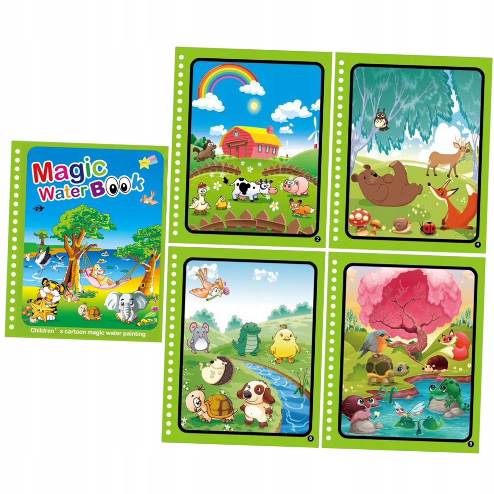 Śliczna książka do malowania wodą, kolorowank Marka inna