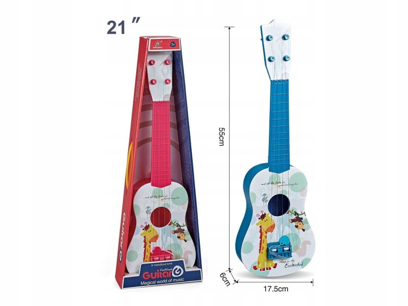 GITARA DLA DZIECI DUŻA 55CM UKULELE GRA INSTRUMENT Bohater Inny
