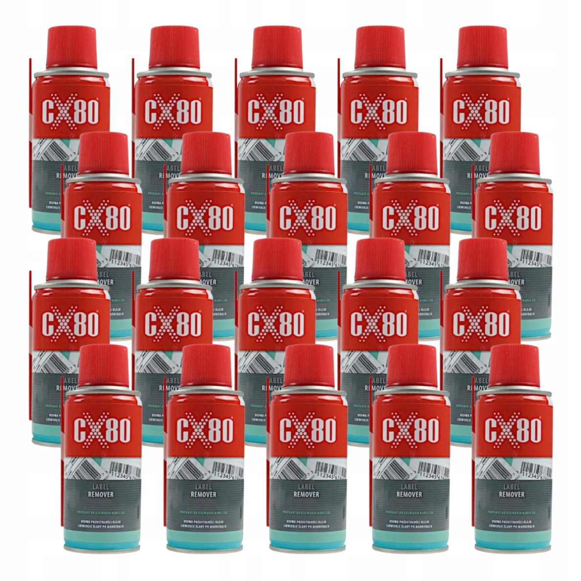 Levně CX80 Label Remover Tekutý sprej na odstraňování nálepek Odstranění lepidla 150 Ml x20