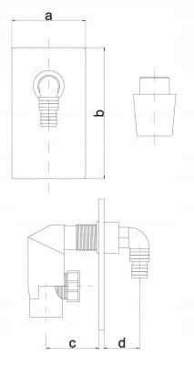 SYFON DO PRALKI ZMYWARKI ODPŁYW PODTYNK CHROM Stan opakowania oryginalne