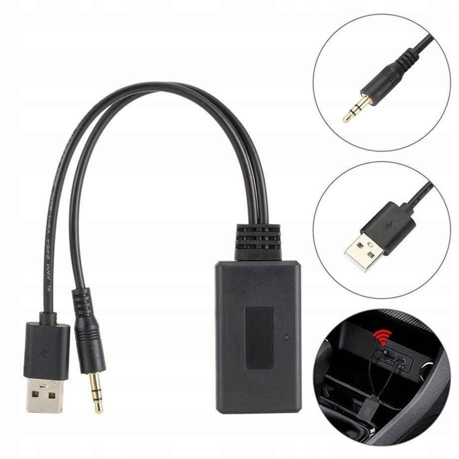 ADAPTER BLUETOOTH RADIA AUX IN MINI JACK 3,5 USB BEL10 za 49,87 zł z