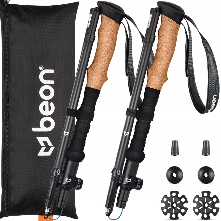 Trekingové Hole Skládací Karbonové Palice Na Nordic Walking Uhlíkové Vlákno