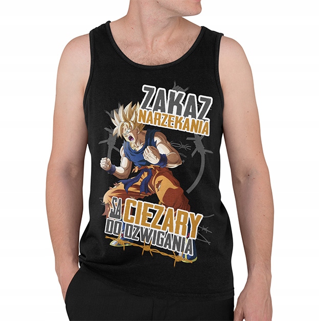 TANK TOP DRAGONBALL DBZ ZAKAZ NARZEKANIA