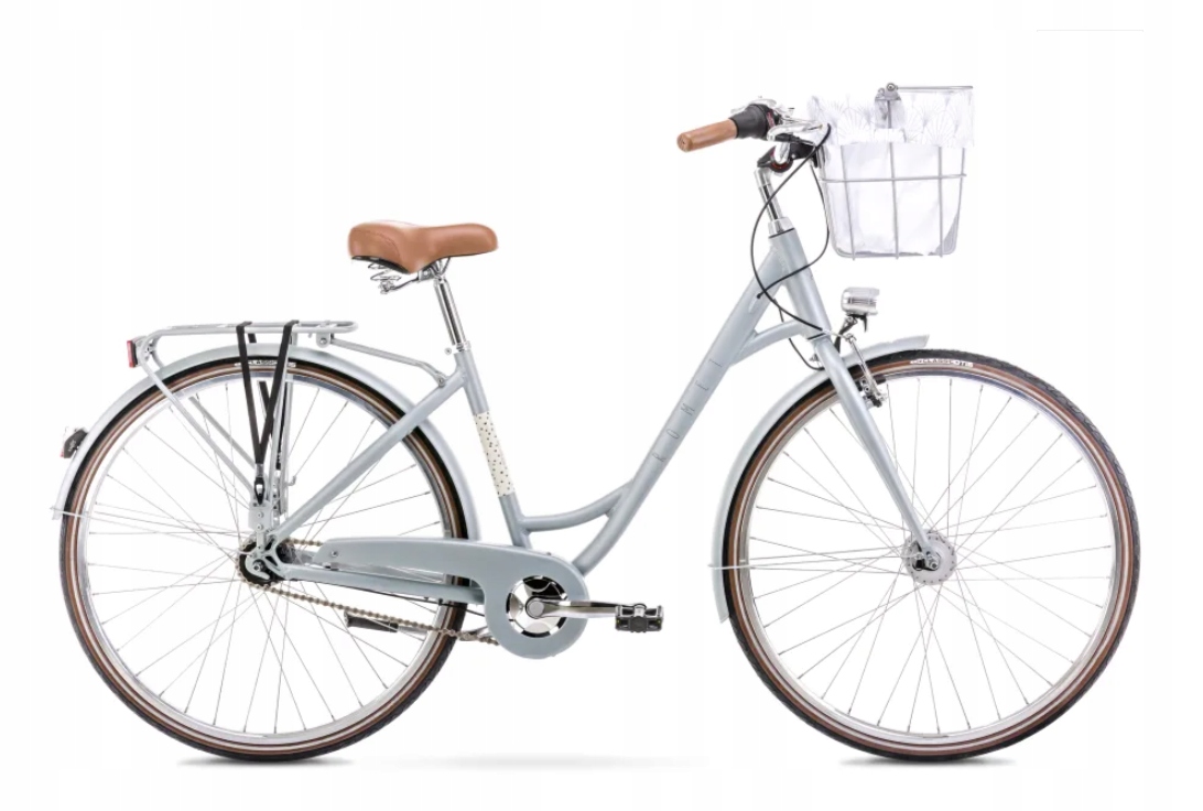 Rower miejski Romet Pop Art Lux 18 M szary