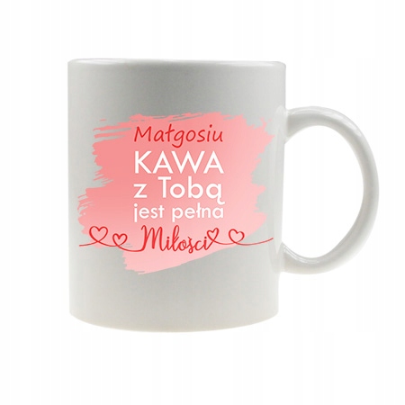 Kubek nadruk Walentynki imię prezent wzór 1