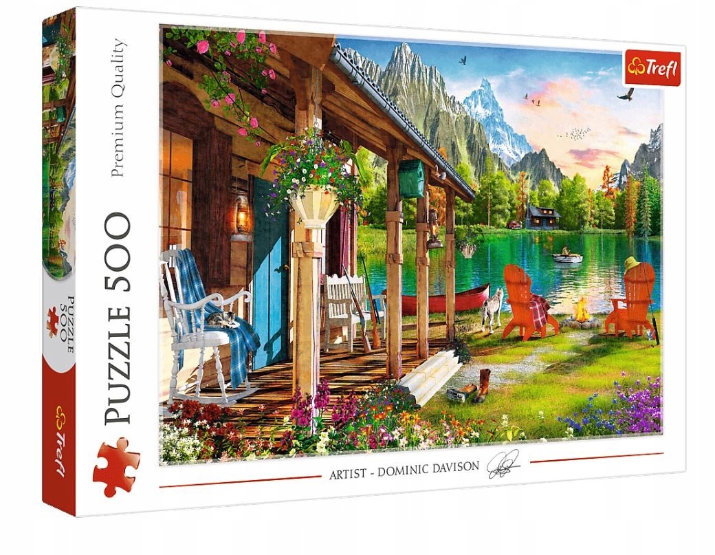 

Puzzle 500 Krajobraz Domek W Górach 37408
