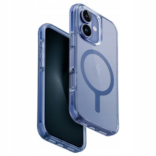 Uniq pouzdro Combat iPhone 16 Plus 6.7" Magclick Charging modrá/perleťová modrá