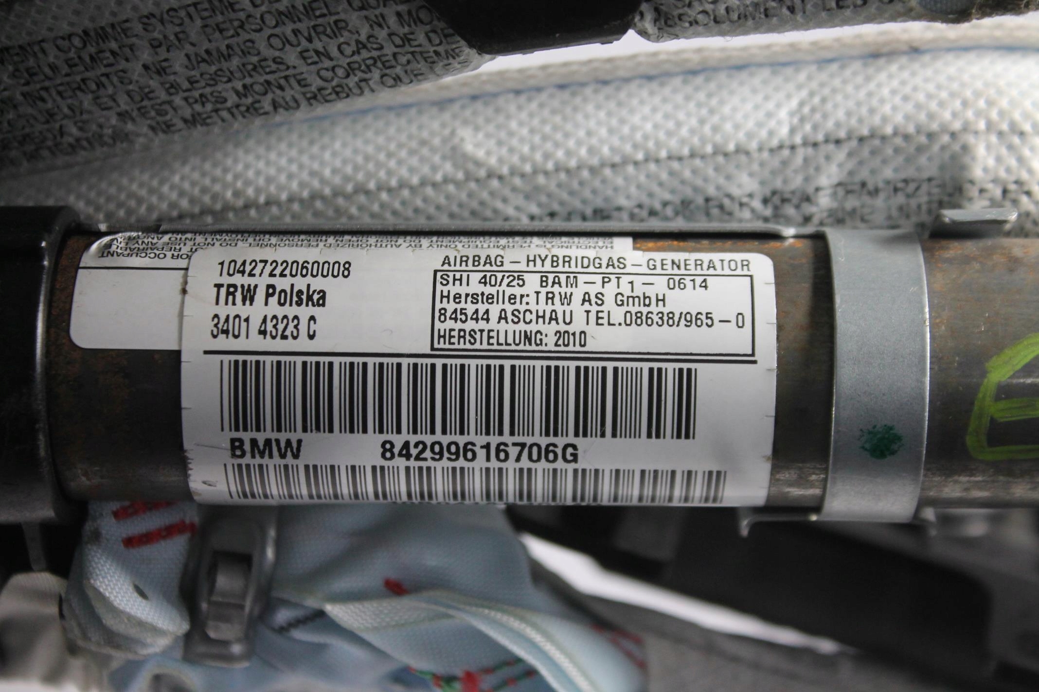 AIRBAG DACHVORHANG AIRBAG LINKS BMW E82 07-11