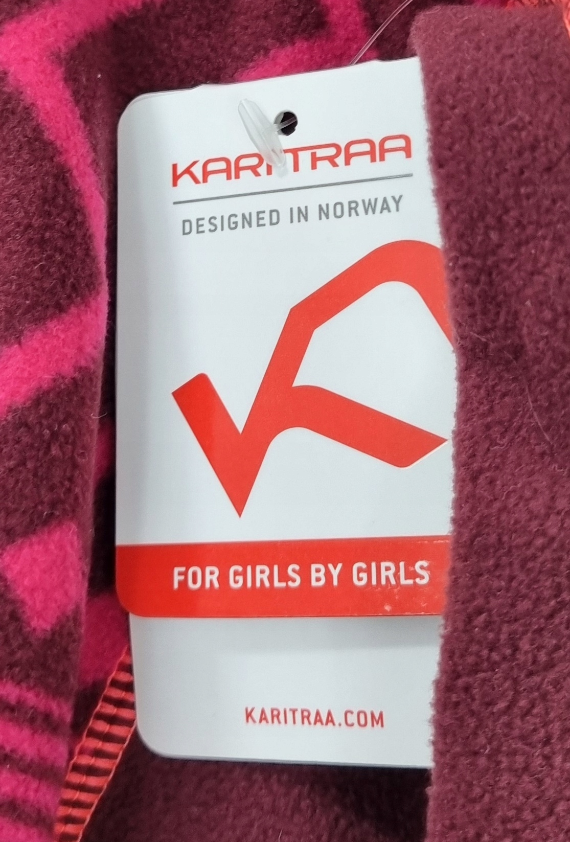 Kari Traa Nowa Bordowa Polarowa Bluza 38 M Rozmiar M