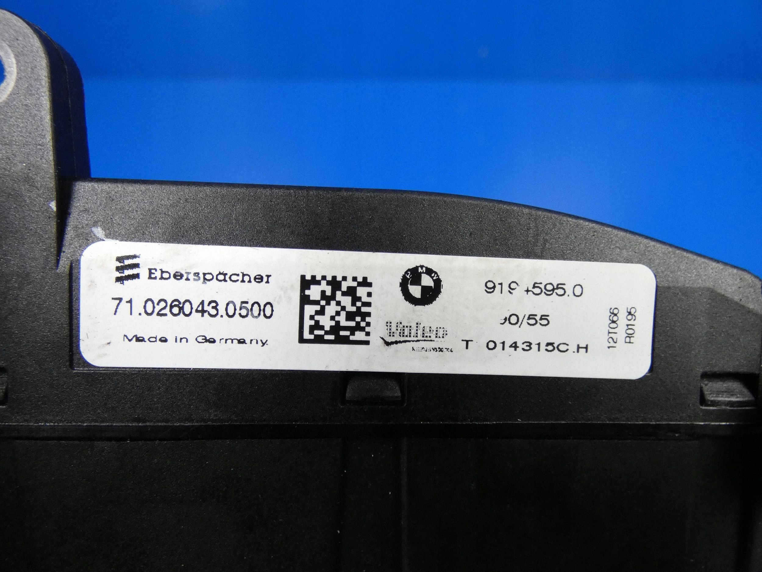 heater electrical BMW X3 F25 91945950
