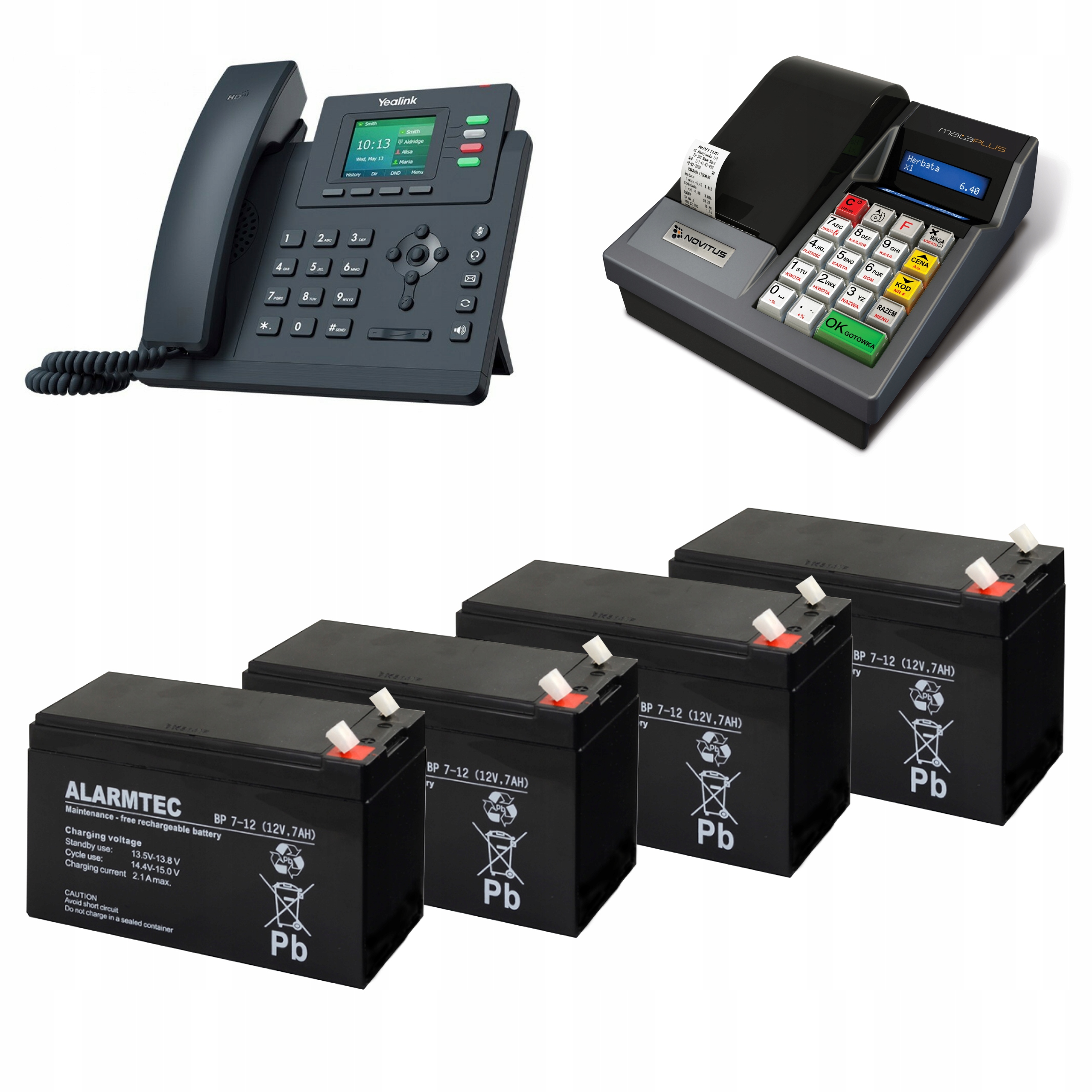 Alarmtec Akumulátor 12V 7Ah pro Telefonní Ústřednu (sada 4 kusů)