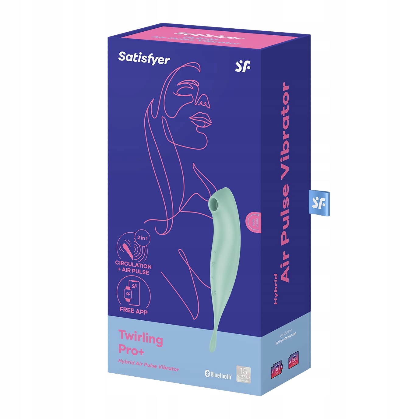 SATISFYER Twirling Pro Wibrator Klitoralny Silikonowy Bluetooth Aplikacja — miniatura 5