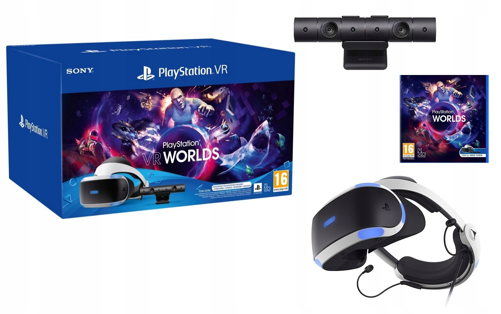 

Zestaw PlayStation Vr Kamera + Vr Worlds CUH-ZVR2