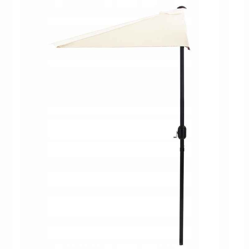 Duży Parasol Ogrodowy 270 CM Z Korbą Półokrągły