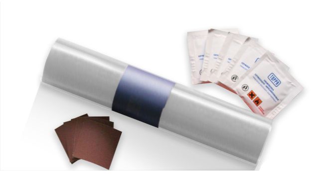 НАБОР ДЛЯ РЕМОНТА БРЕЗЕНТА ПАТЧ СЕРЕБРО