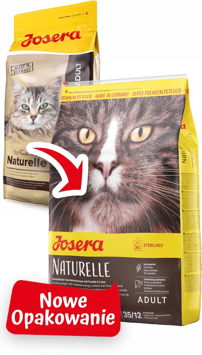 

Josera Naturelle Sterilised 10kg +6x415g Abart