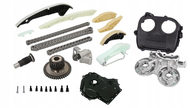 KOMPLET ROZRZĄDU OSŁONY PODSTAWA WAŁKÓW 1.8 2.0 TSI SEAT VW AUDI SKODA ORYG