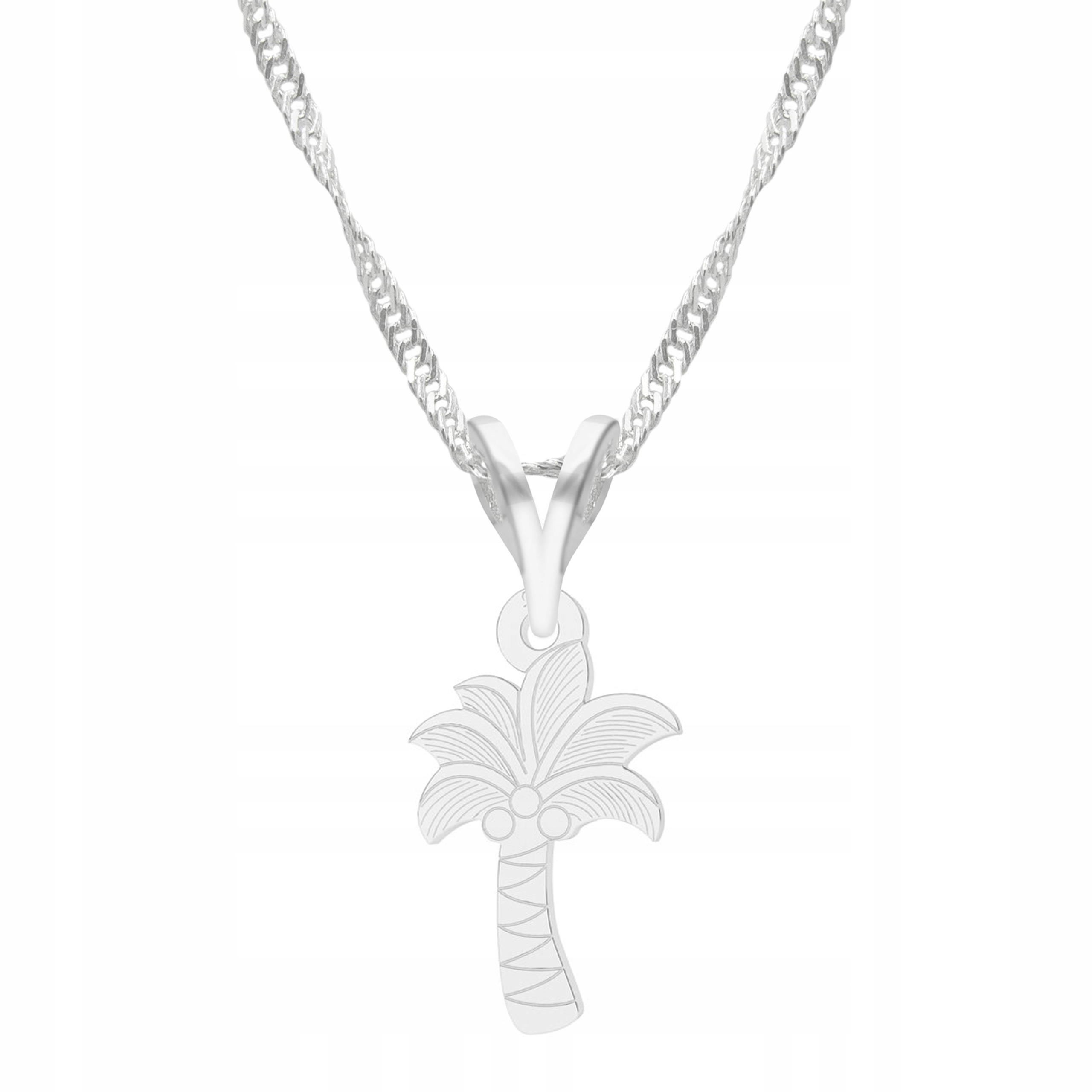 Stříbrný řetízek náhrdelník 925 Palma Strom