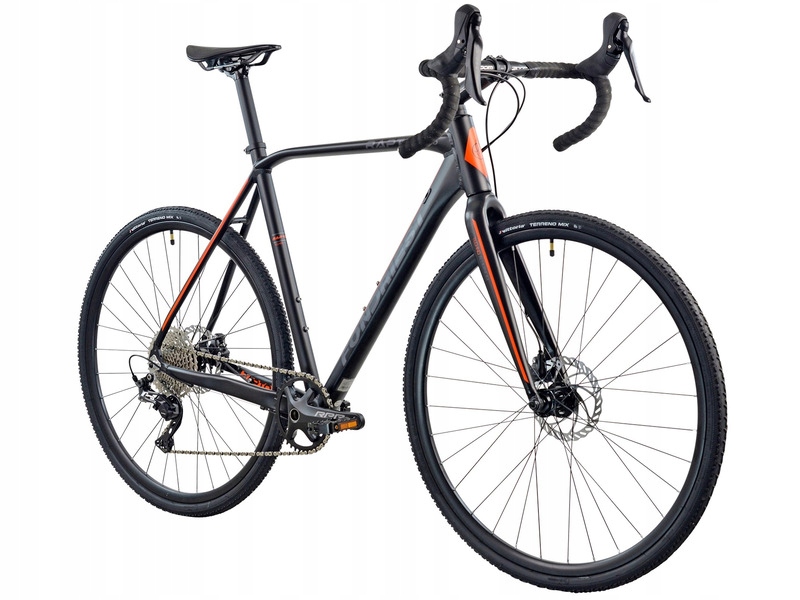 Rower gravel Fondriest Raptor 2.0 M23 28 cali męski Czarno-pomarańczowy