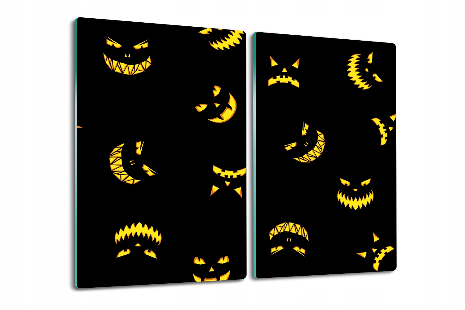 Pevná kuchyňská krájecí deska Tvrzená 2x30x52 Oči úst Halloween
