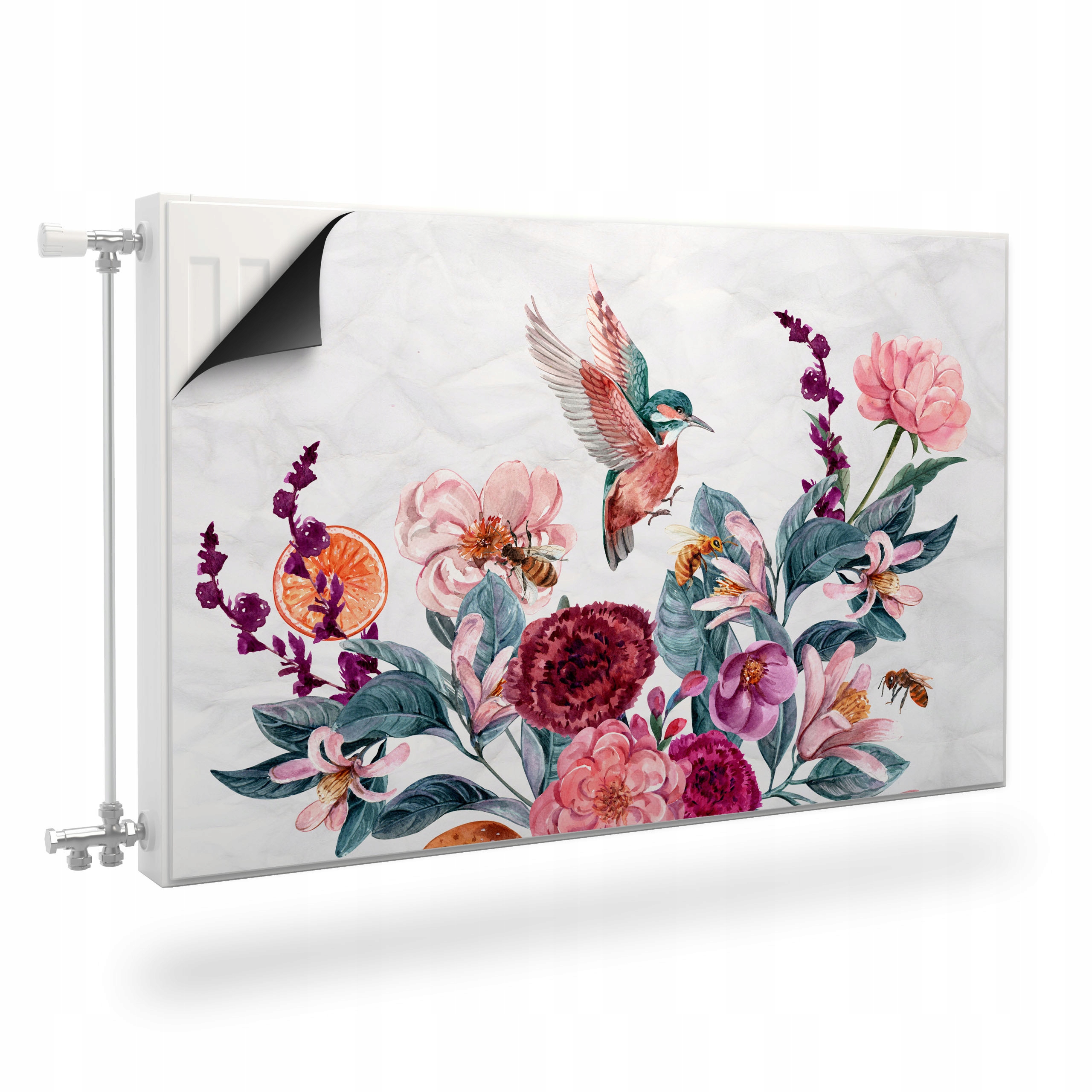 Magnetická Maska Na Radiátor Polní Květiny Příroda Styl Boho 120x60