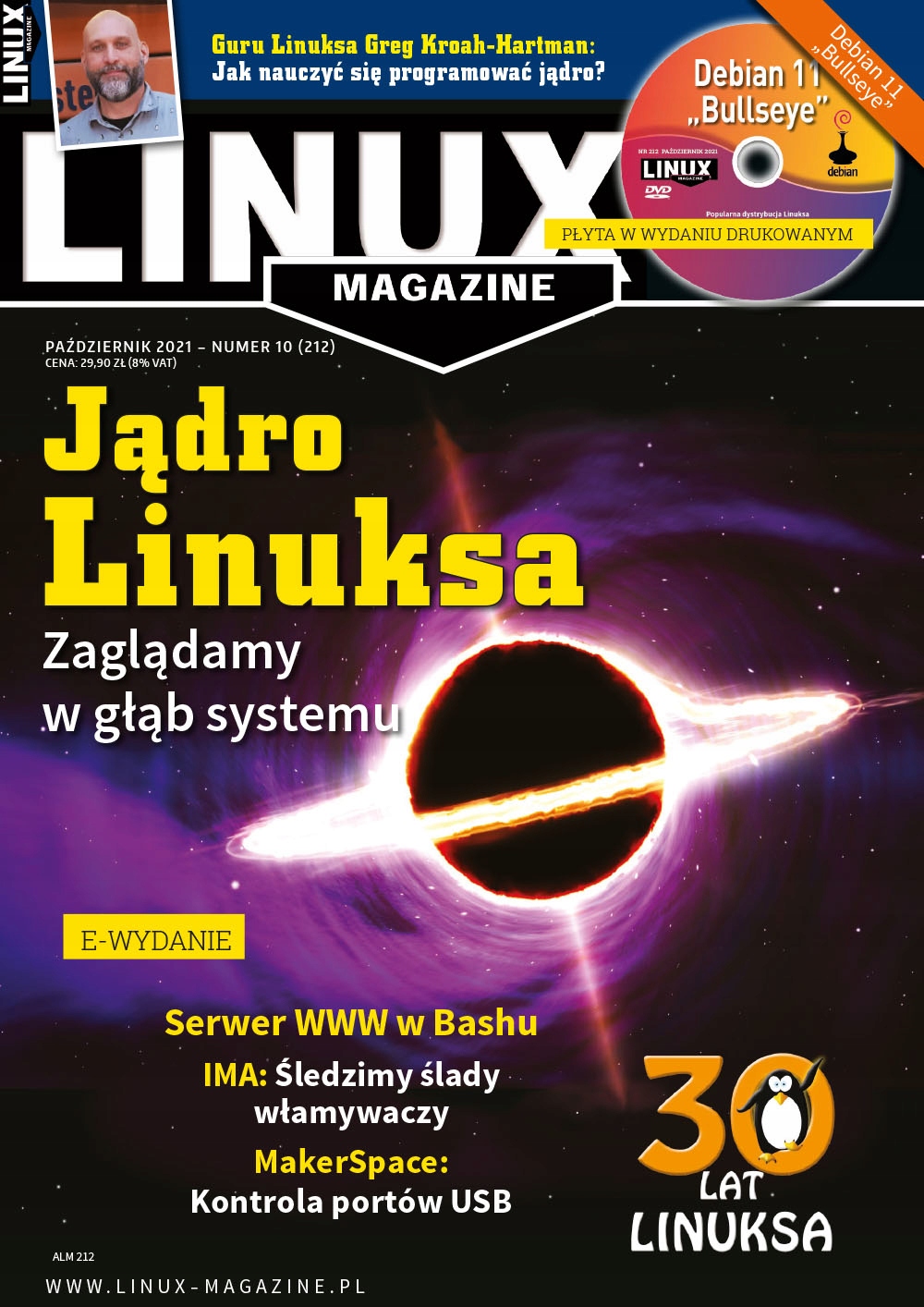 e-wydanie LinuxMagazine 10(212)2021 30 lat Linuxa!