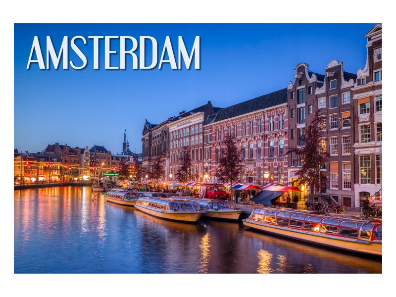 

Amsterdam Kanał Widoki Magnes na lodówkę