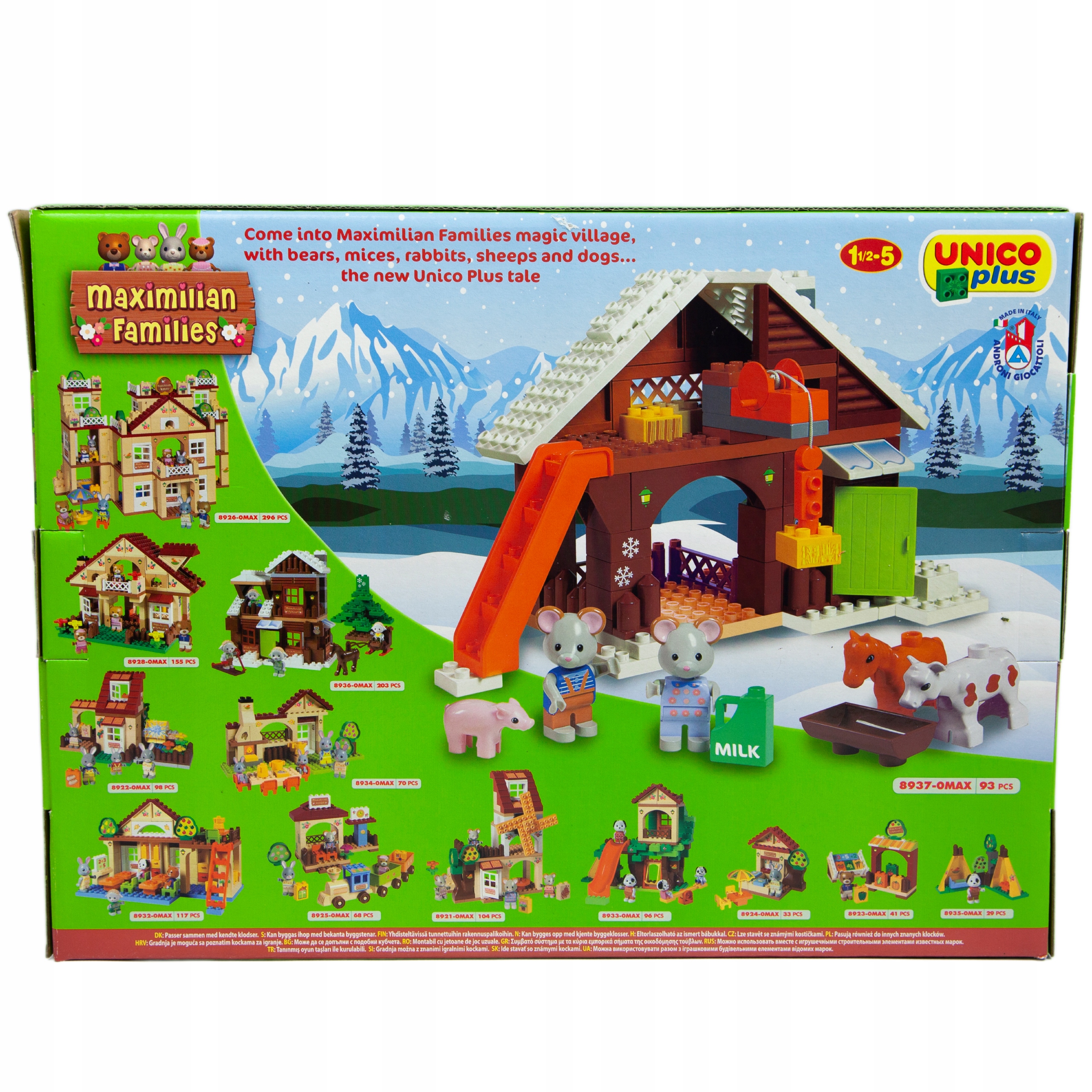 KLOCKI UNICO MAXIMILIAN FAMILIES STODOŁA ZAGRODA FARMA 88 ELEMENTÓW Marka Unico