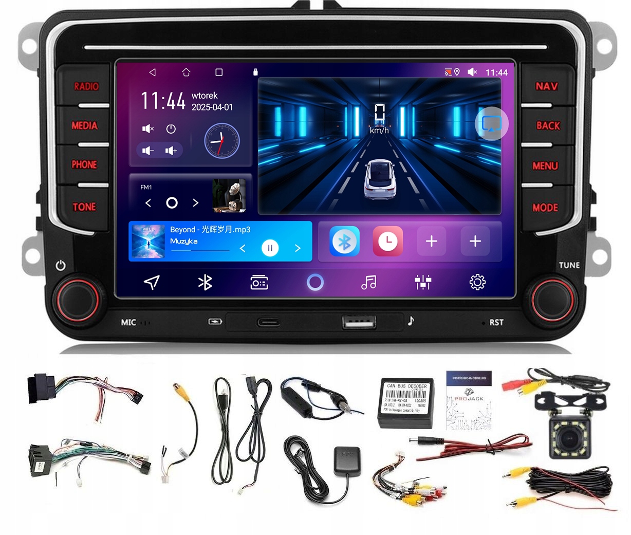 Rádio Navigácia Gps Android Vw Passat CC 2012-2016 Wifi Carplay 6GB 128GB