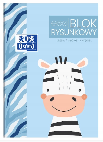 

Blok Rysunkowy Biały Oxford Kids A3/20K 120G