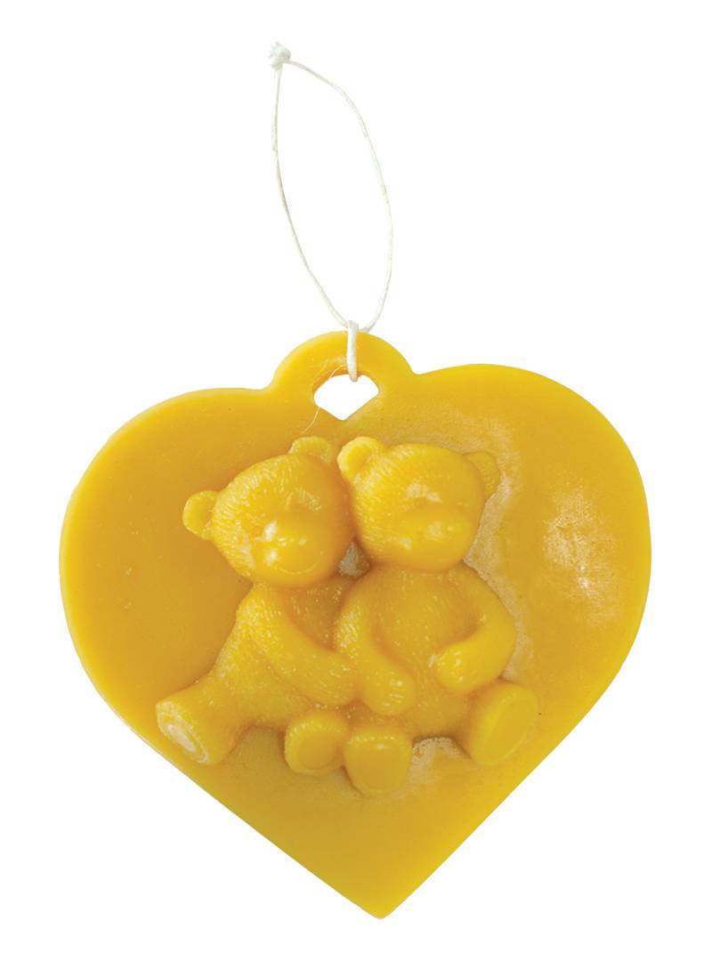 Forma silikonová Medvídci na srdíčku přívěsek