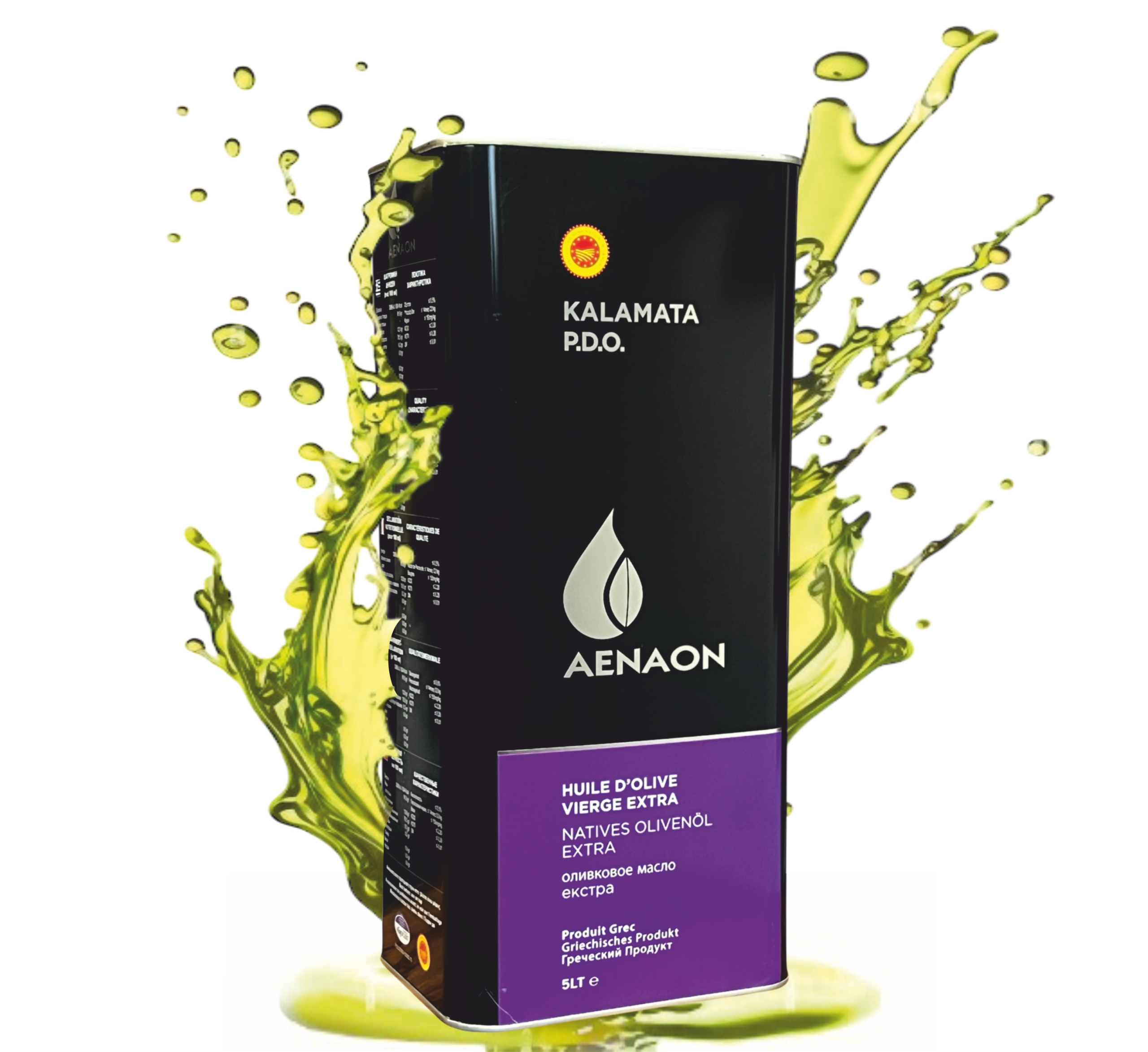 Oliwa Z Oliwek Extra Virgin Grecka Kalamata P.d.o. 5l Ekonomiczna Puszka