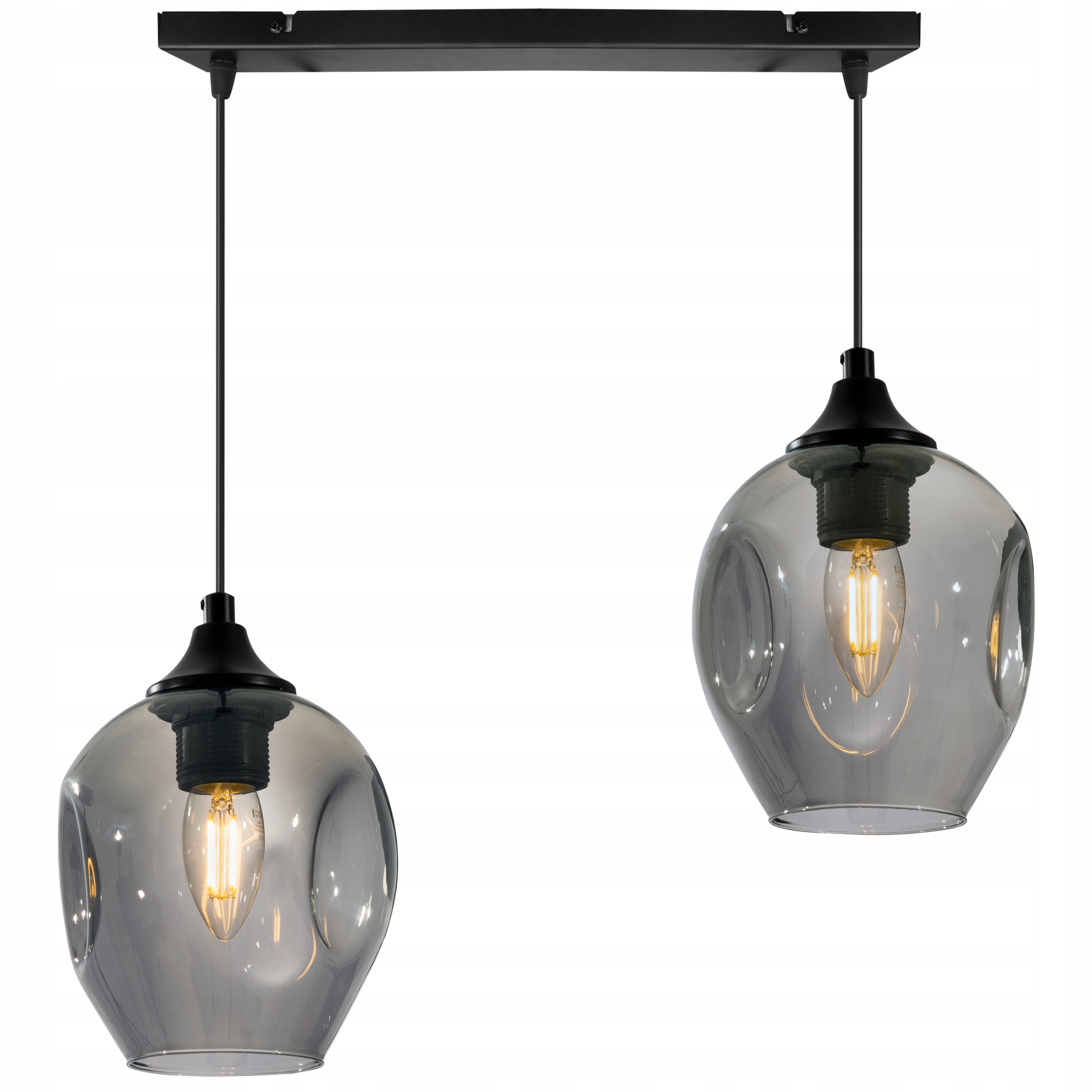 

Nowoczesna Lampa Wisząca Sufitowa Żyrandol Szklana