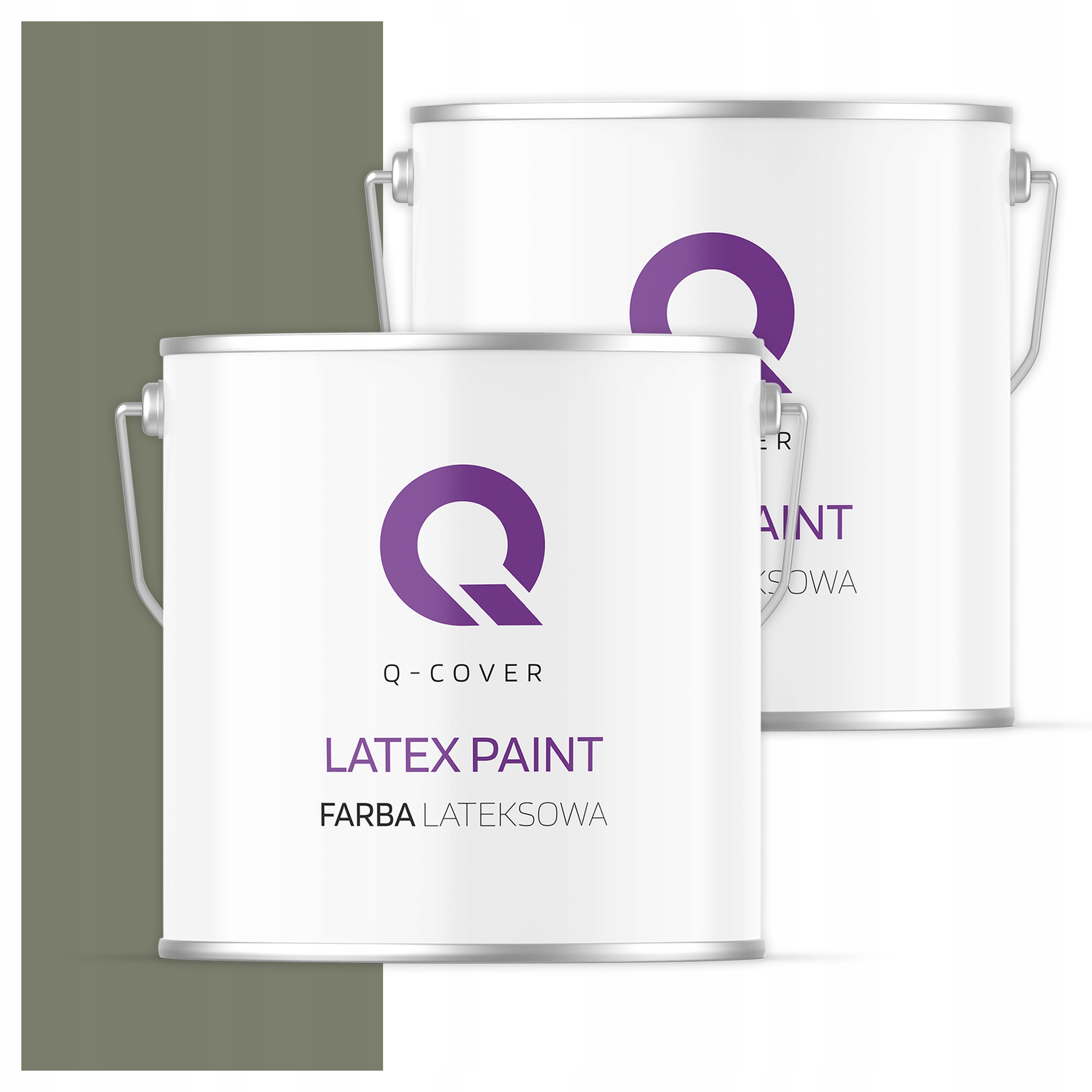 Interiérová latexová Barva na strop 5l Tmavě matná khaki H1720