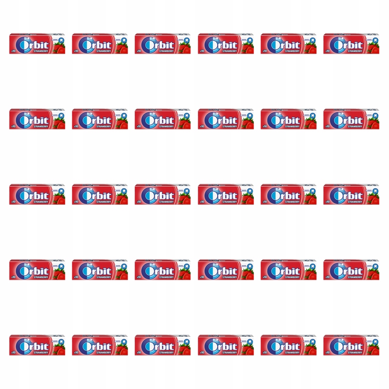 Orbit Strawberry 10 dražé/14 g X30