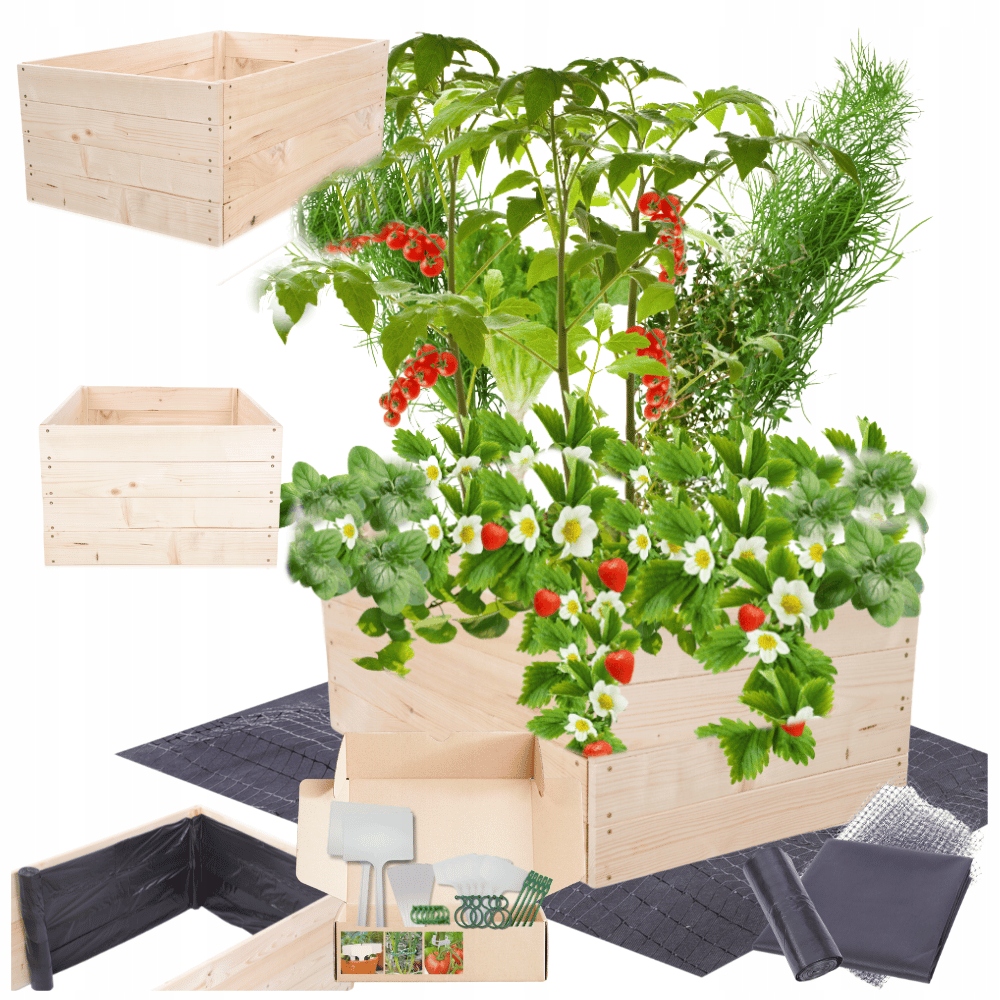 Vyvýšený záhon zeleninový záhon truhlík pařeniště květináč impregnovaný 36x100x80