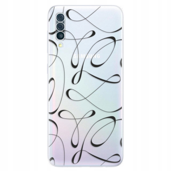Silikonowe etui iSaprio Fancy czarne do Samsung Galaxy A50