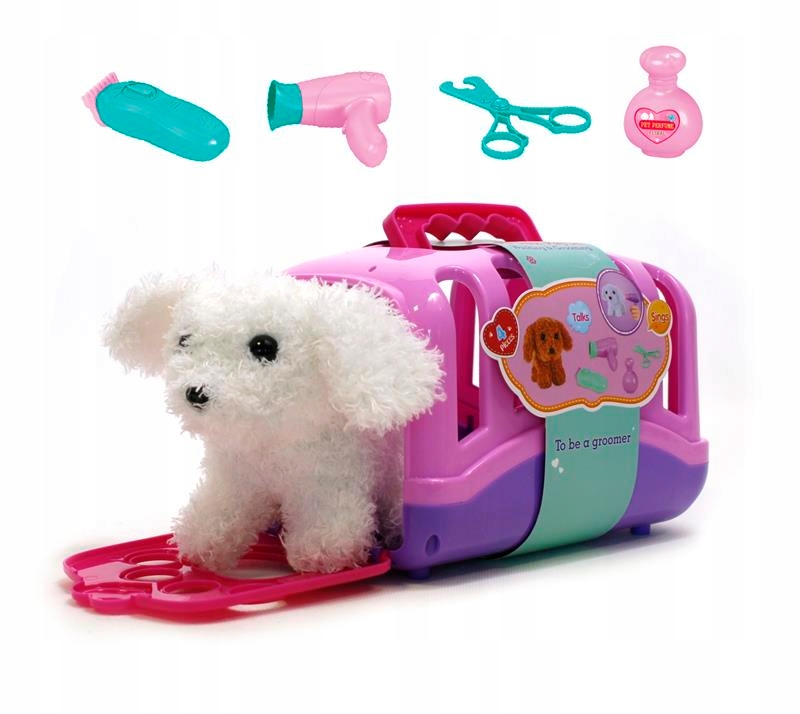 PIESEK MASKOTKA ZWIERZĄTKO ZESTAW DO OPIEKI