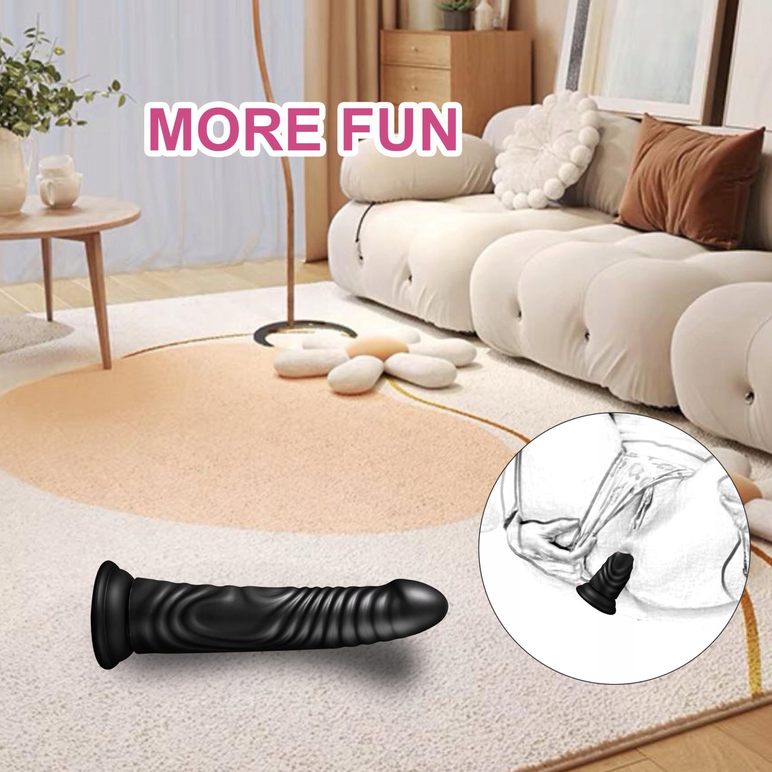 REALISTISCHES Silikonowy Dildo Dla Kobiet Z Przyssawką Do Masażu G Punktu — miniatura 3