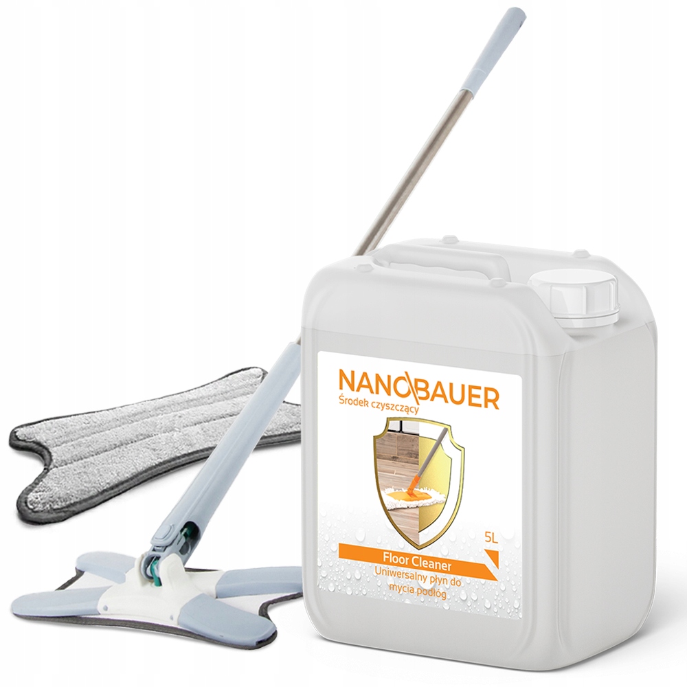Levně Tekutý přípravek na mytí podlah panelů Nanobauer 5 l mop s odšťavňovačem nástavec